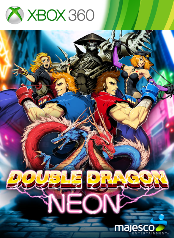 Front Cover for Double Dragon Neon (Xbox Cloud Gaming and Xbox One) (Xbox 360 compatible version (download/streaming release))