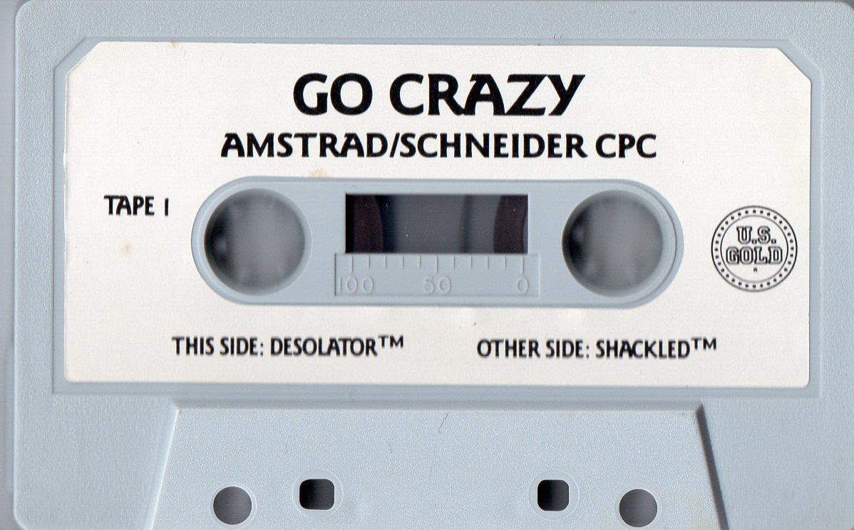 Media for Go Crazy (Amstrad CPC): Tape 1