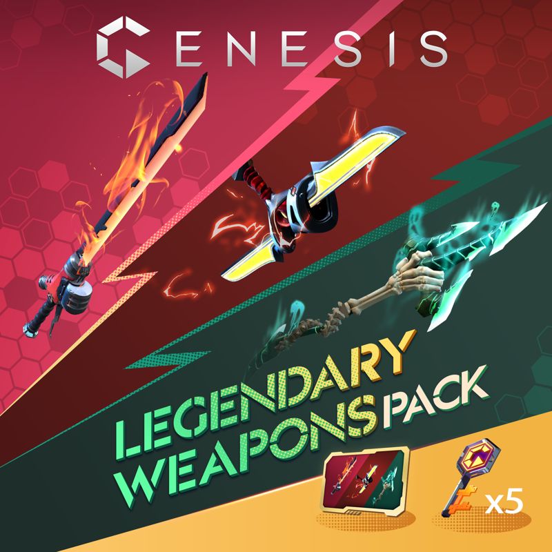 Front Cover for Genesis: Legendary Weapons Pack (PlayStation 4) (download release)
