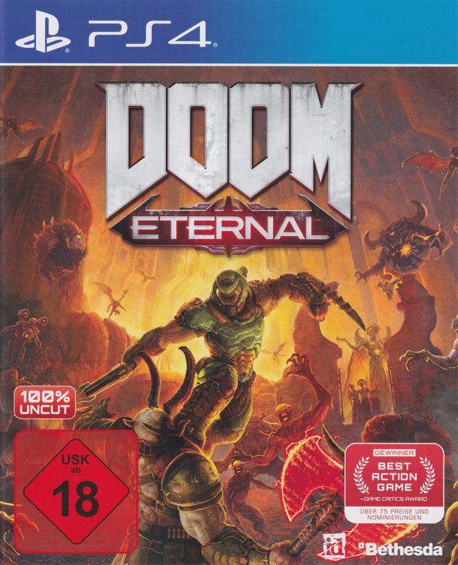 Front Cover for Doom Eternal (PlayStation 4)