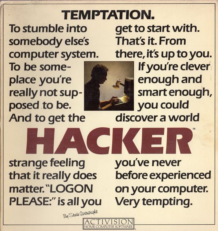 Front Cover for Hacker (Commodore 64) (Floppy disk release )