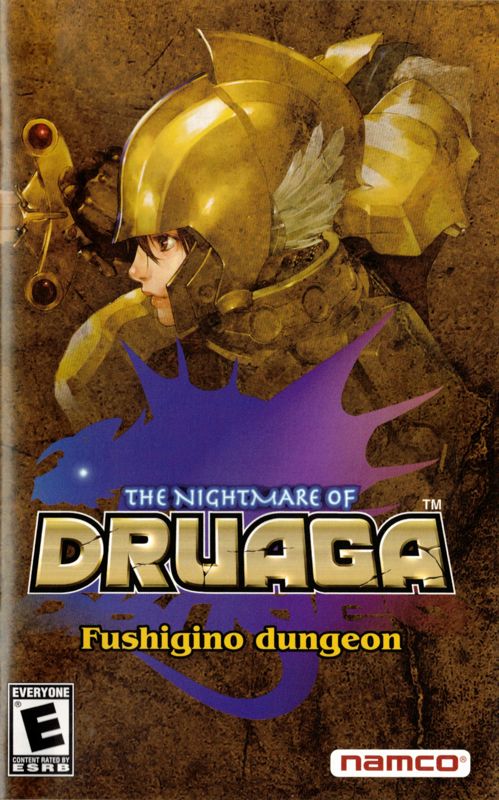 Manual for The Nightmare of Druaga: Fushigino dungeon (PlayStation 2): Front