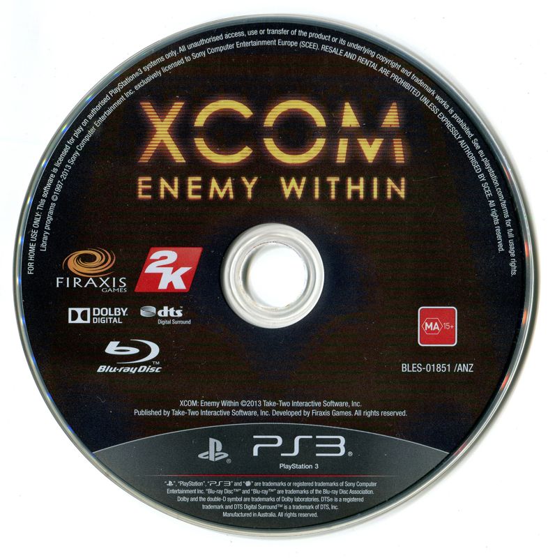XCOM: Enemy Within cover or packaging material - MobyGames