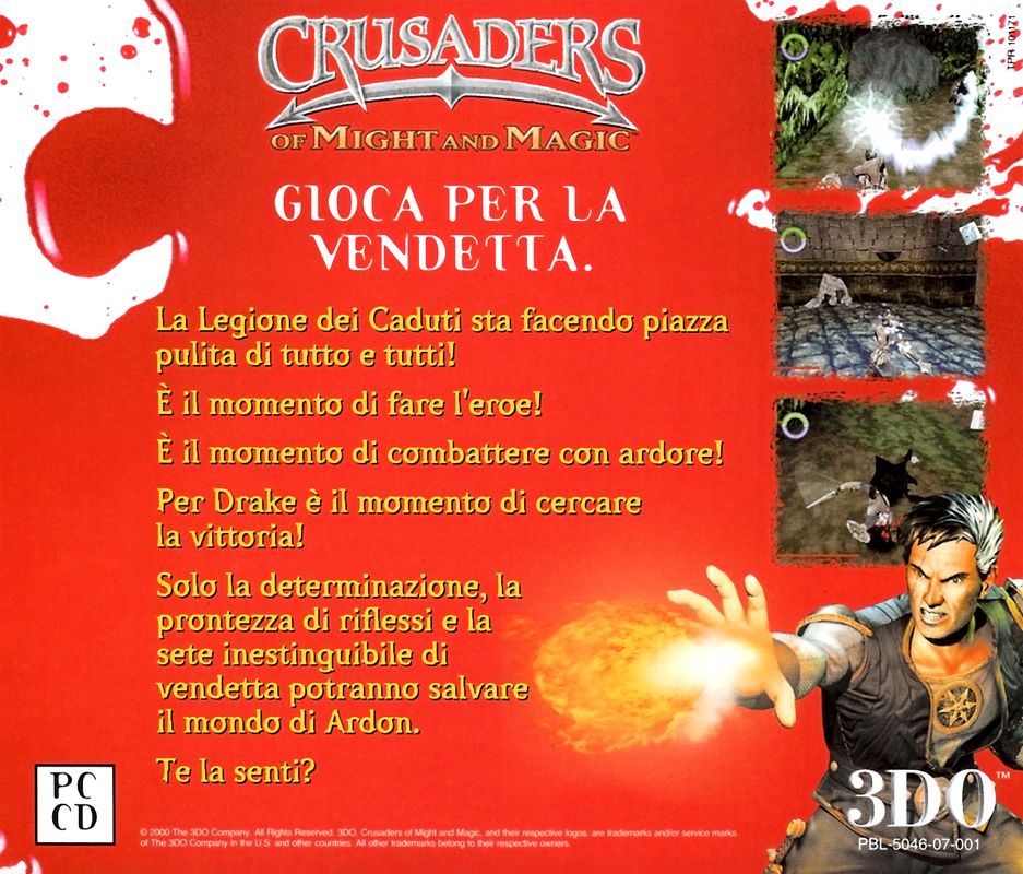 Other for Crusaders of Might and Magic (Windows): Jewel Case - Back