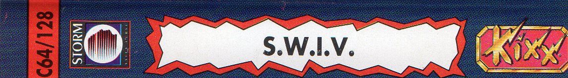 Spine/Sides for S.W.I.V. (Commodore 64) (Kixx budget release)