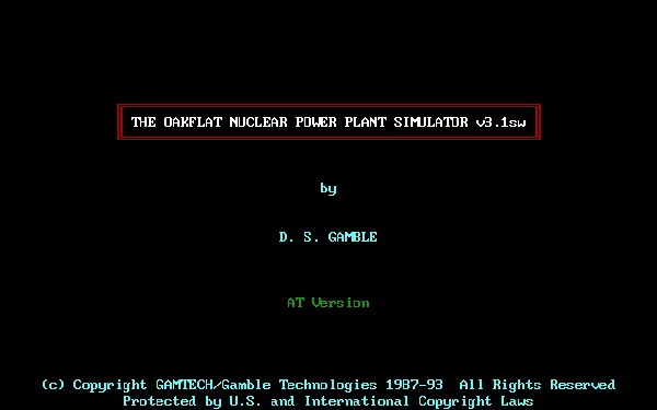 The Oakflat Nuclear Power Plant Simulator screenshots - MobyGames
