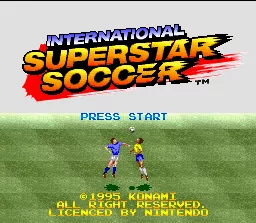 Screenshot of International Superstar Soccer Deluxe (PlayStation, 1995) -  MobyGames