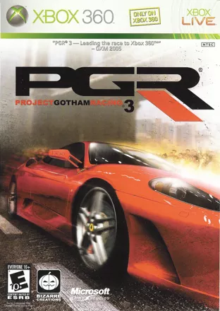 постер игры Project Gotham Racing 3