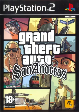 Grand Theft Auto San Andreas PS2 (Platinum) PAL *Manual No Map*