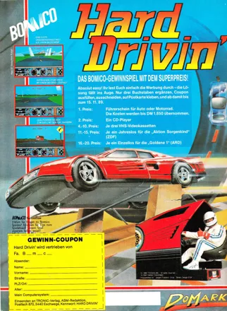 My Life With… Hard Drivin' – Atari ST – Retro Arcadia