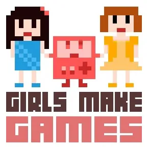 Girls Make Games logo