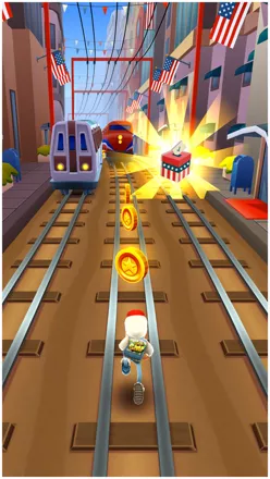 Screenshot of Subway Surfers (iPhone, 2012) - MobyGames