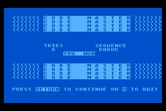 Code Master (1981) - MobyGames