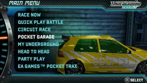 NFS Underground Rivals - Novice Circuit Event 3 Silver Difficulty(PPSSP HD)  