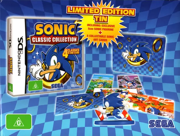 Sonic Classic Collection (Nintendo DS, 2010) CIB