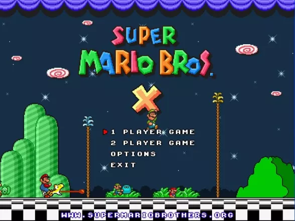 постер игры Super Mario Bros. X