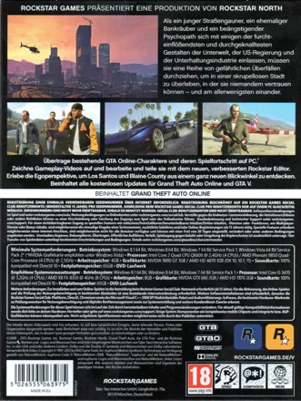 Xbox 360 - (GTA 5) Grand Theft Auto V 2 Disc Set w/ Manual -Tested -No Map