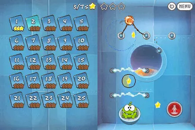 Screenshot of Cut the Rope: Time Travel (iPad, 2013) - MobyGames