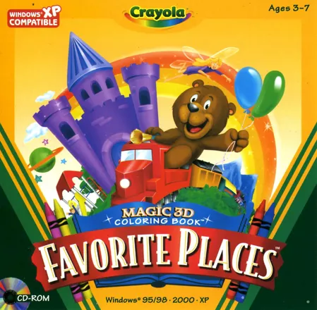 обложка 90x90 Crayola Magic 3D Colouring Book: Favourite Places