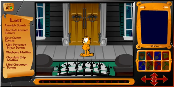 Garfield's Scary Scavenger Hunt Online Game