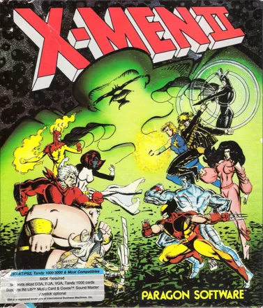 постер игры X-Men II: The Fall of the Mutants