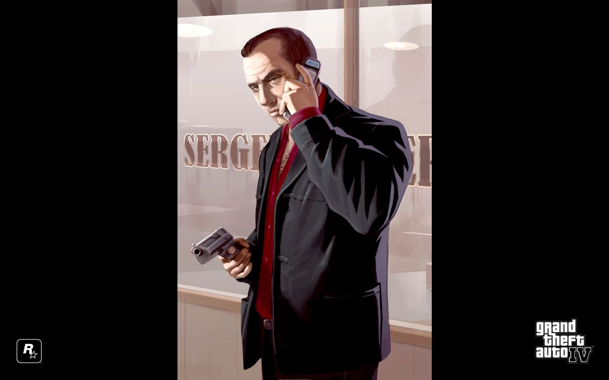 Grand Theft Auto IV Wallpaper (Rockstar Games website): Faustin