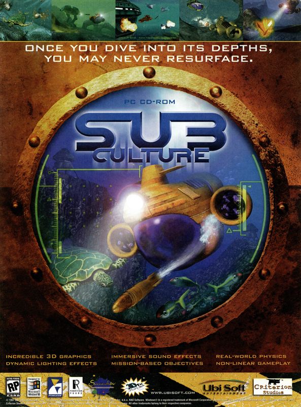 Sub Culture Magazine Advertisement (Magazine Advertisements): Next Generation (U.S.) Issue #36 (December 1997)