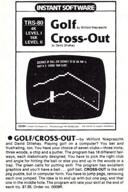 Golf / Cross-Out Magazine Advertisement (Magazine Advertisements)