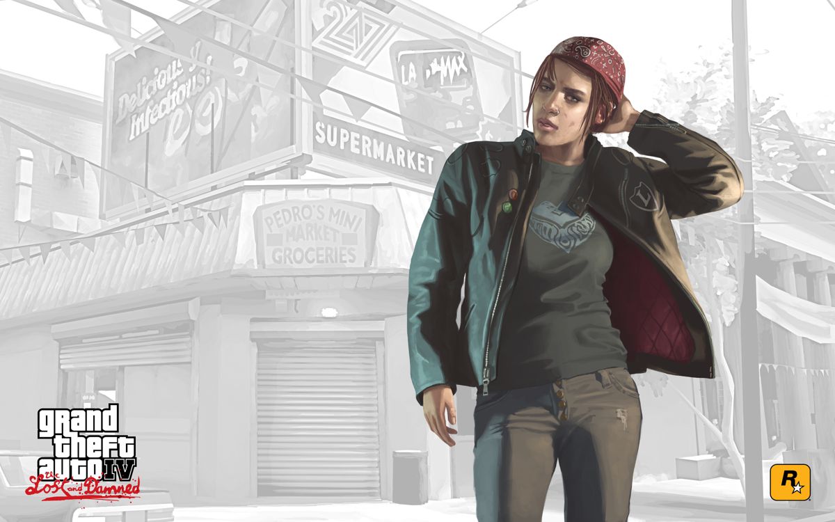Grand Theft Auto IV: The Lost and Damned Wallpaper (Rockstar Games website): Ashley