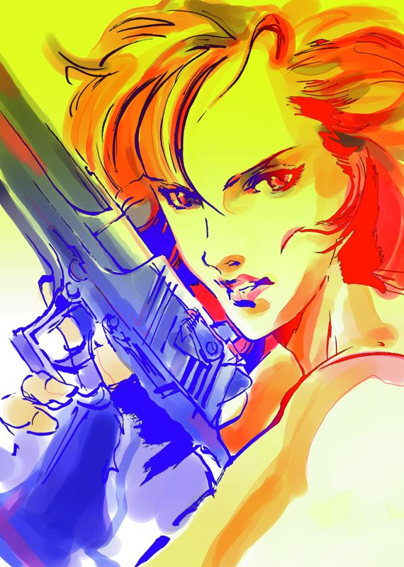 Metal Gear Solid Concept Art (Metal Gear Solid Artwork Vol. 1: Solid Snake): Meryl (Gun)