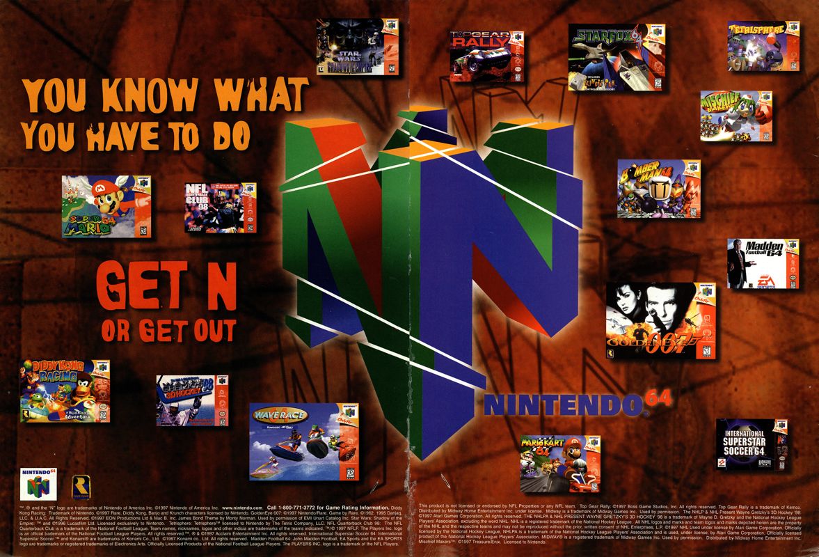 International Superstar Soccer 64 Magazine Advertisement (Magazine Advertisements): Next Generation (U.S.) Issue #36 (December 1997)