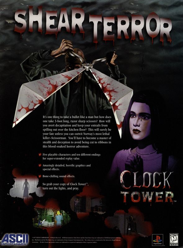 Clock Tower Magazine Advertisement (Magazine Advertisements): Next Generation (U.S.) Issue #36 (December 1997)