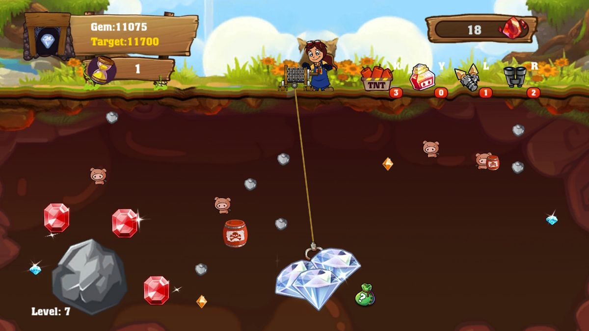 Gem Miner Screenshot (Nintendo.com.au)