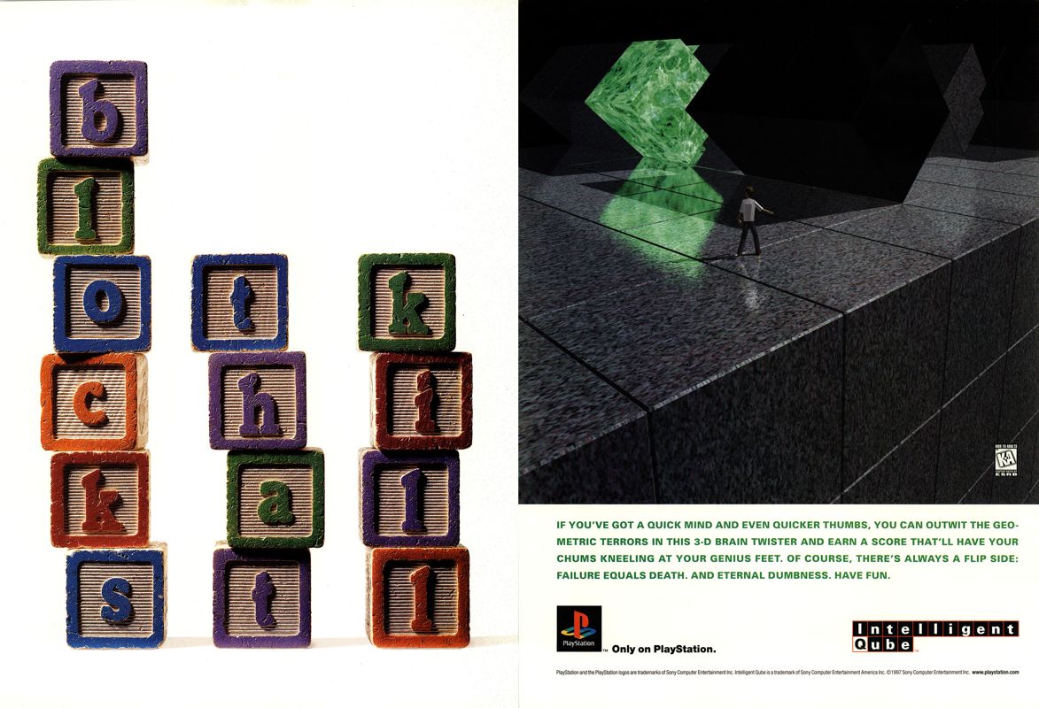Intelligent Qube Magazine Advertisement (Magazine Advertisements): Next Generation (U.S.) Issue #37 (January 1998)