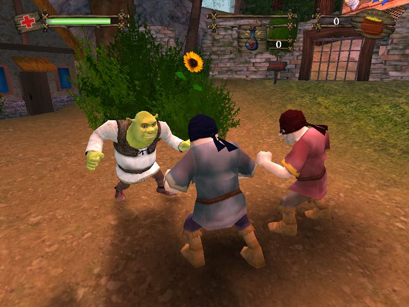 Shrek 2 Screenshot (Shrek 2 Final Press Kit): Shrek Fight (PC)