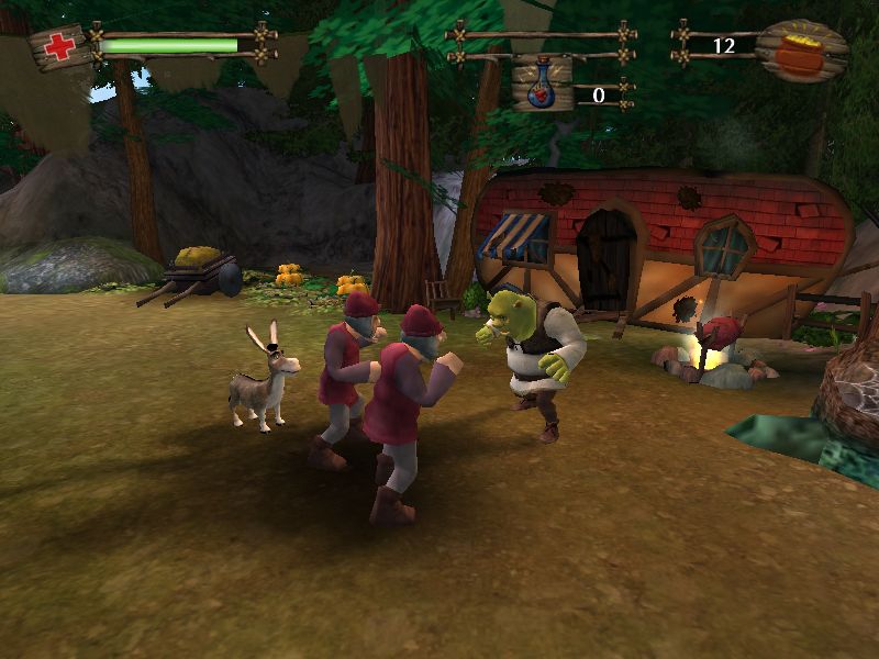 Shrek 2 Screenshot (Shrek 2 Final Press Kit): Shrek Fight (PC)