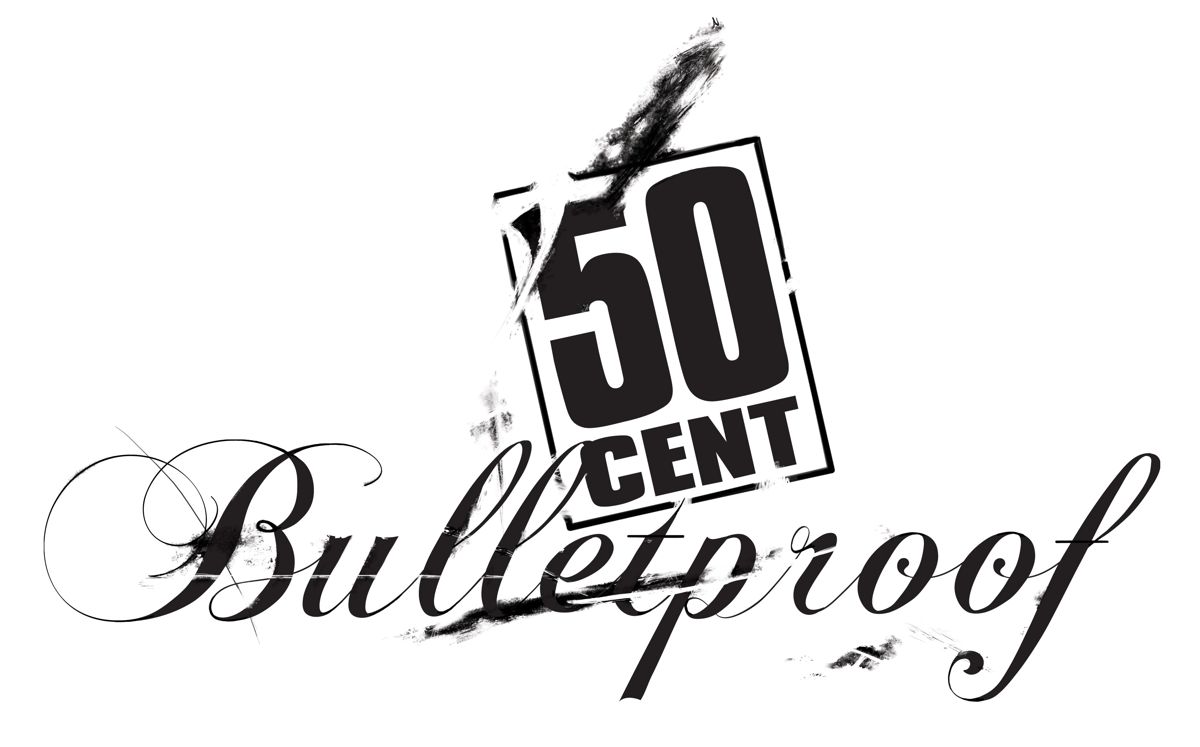 50 Cent: Bulletproof Logo (Vivendi Universal Games 2005 E3 DPK): On White