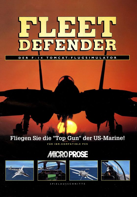 Fleet Defender Magazine Advertisement (Magazine Advertisements): PC Games (Germany), Issue 04/1994