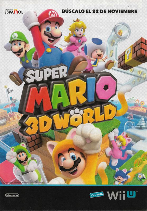 Super Mario 3D World Magazine Advertisement (Magazine Advertisements): Club Nintendo (Mexico), Issue #266 (January 2014)