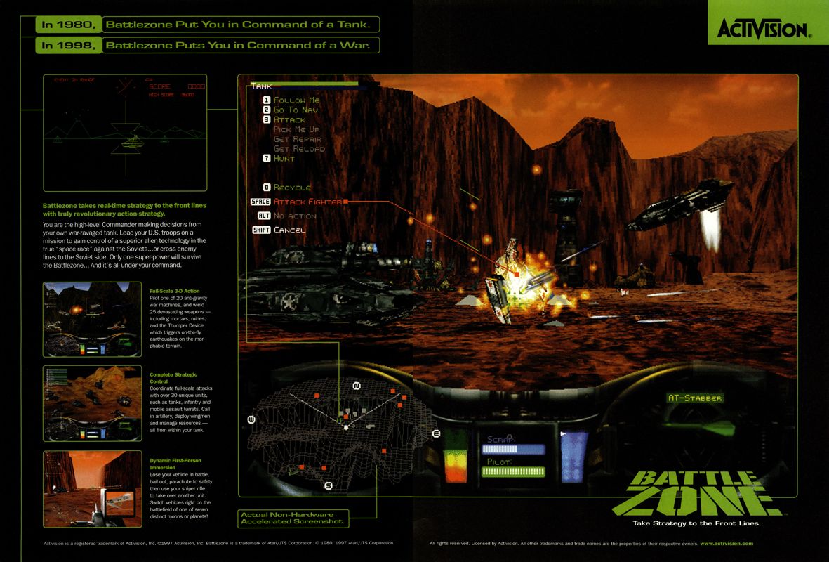 Battlezone Magazine Advertisement (Magazine Advertisements): Next Generation (U.S.) Issue #38 (February 1998)