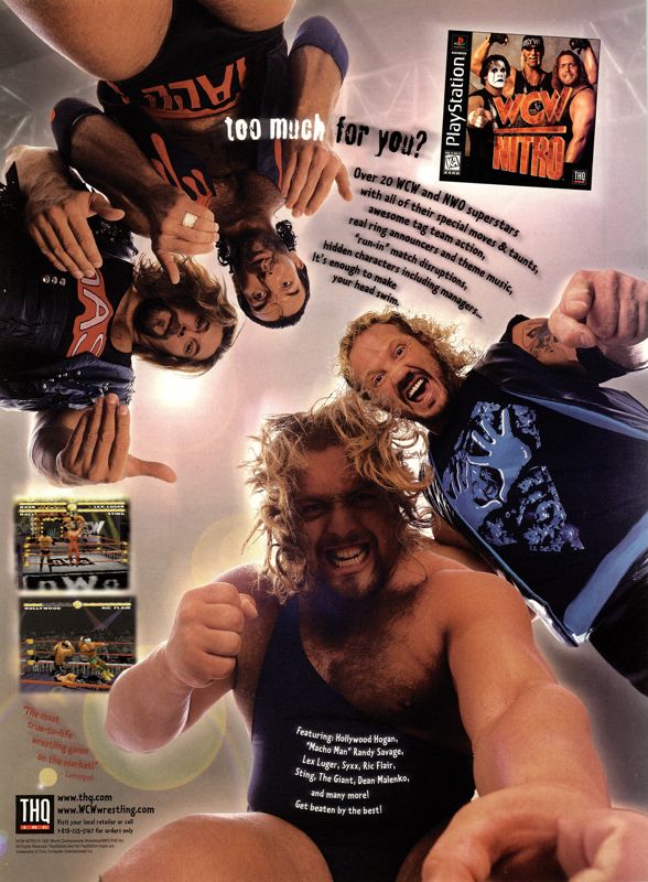 WCW Nitro Magazine Advertisement (Magazine Advertisements): Next Generation (U.S.) Issue #37 (January 1998)