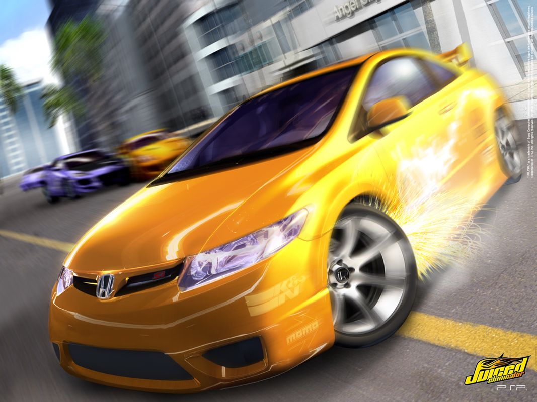 Juiced: Eliminator Wallpaper (Juiced: Eliminator Assets Disk): Yellow Car