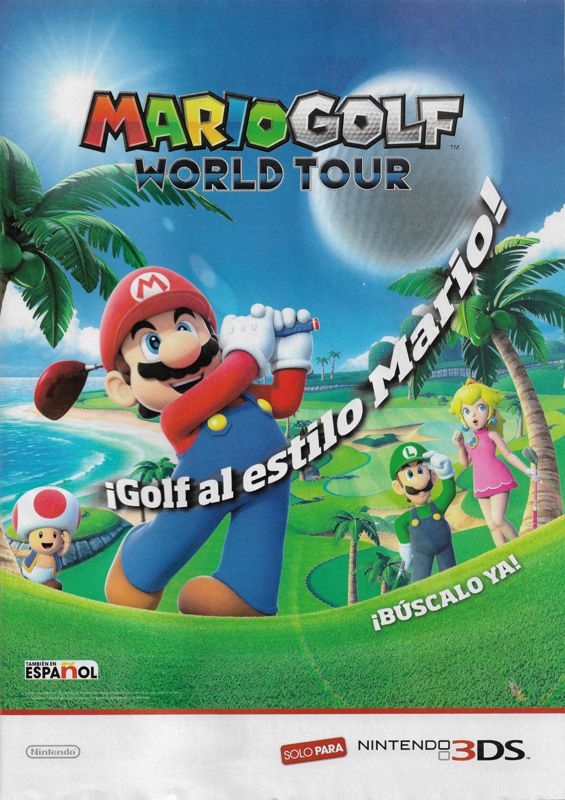 Mario Golf: World Tour Magazine Advertisement (Magazine Advertisements): Club Nintendo (Mexico), Issue #274 (September 2014)
