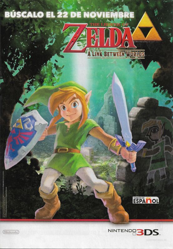 The Legend of Zelda: A Link Between Worlds Magazine Advertisement (Magazine Advertisements): Club Nintendo (Mexico), Issue #266 (January 2014)