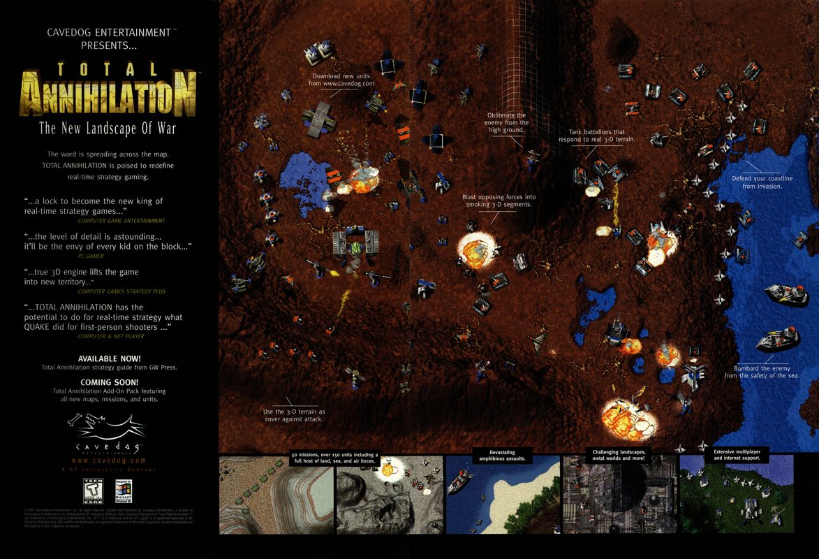 Total Annihilation Magazine Advertisement (Magazine Advertisements): Next Generation (U.S.) Issue #36 (December 1997)