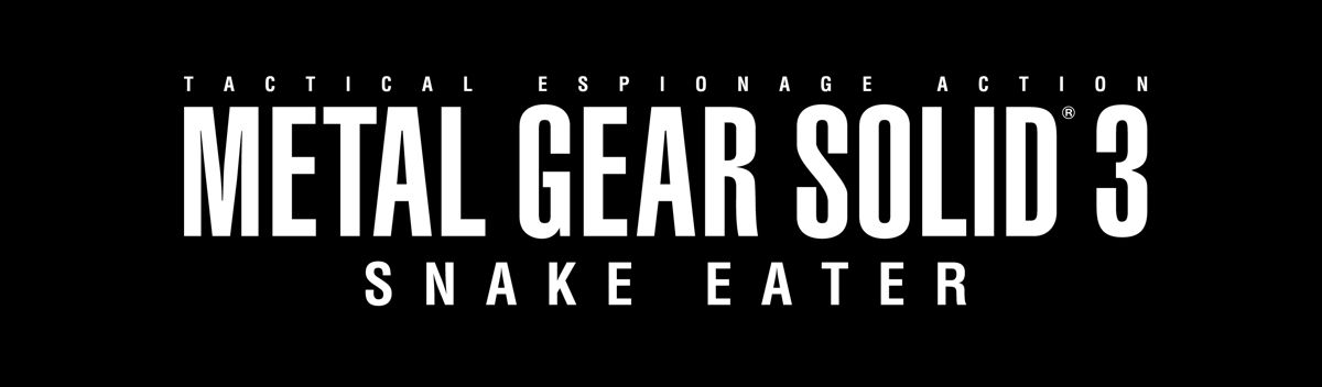 Metal Gear Solid 3: Snake Eater Logo (Konami E3 2003 Electronic Press Kit): Black