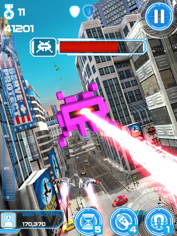 Jet Run: City Defender Screenshot (iTunes Store)
