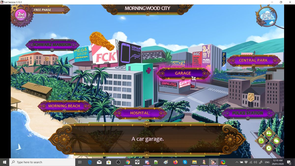 Full Service Screenshot (itch.io)
