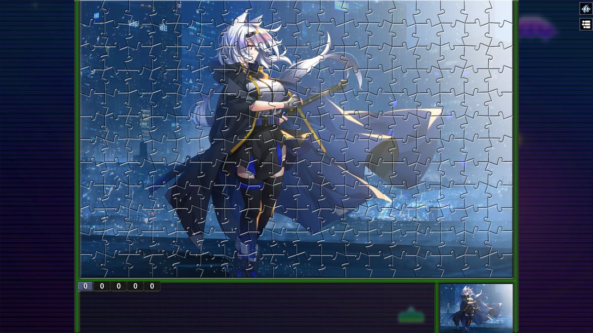 Pixel Puzzles: Illustrations & Anime - Jigsaw Pack: Cyberpunk Screenshot (Steam)
