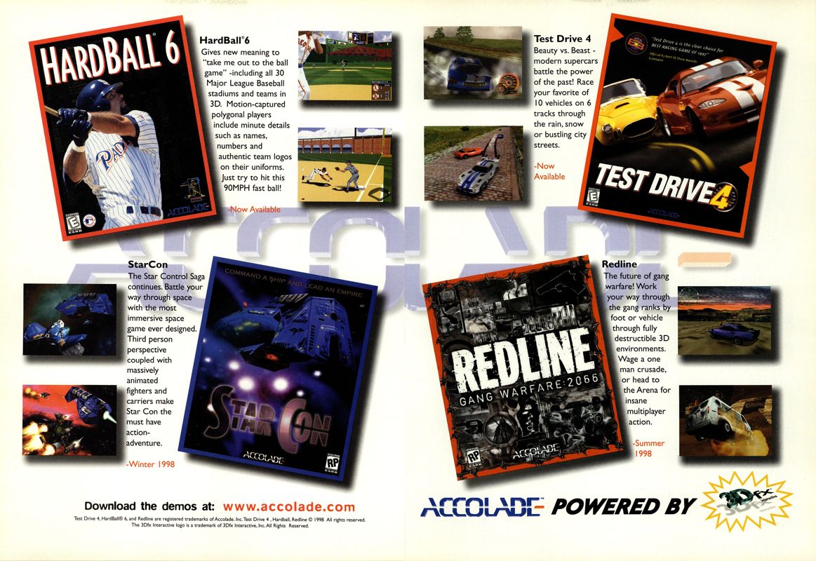 Redline Magazine Advertisement (Magazine Advertisements):<br> Next Generation (U.S.) Issue #42 (June 1998)
